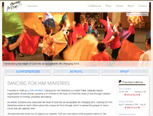 Tablet Screenshot of dancingforhim.com
